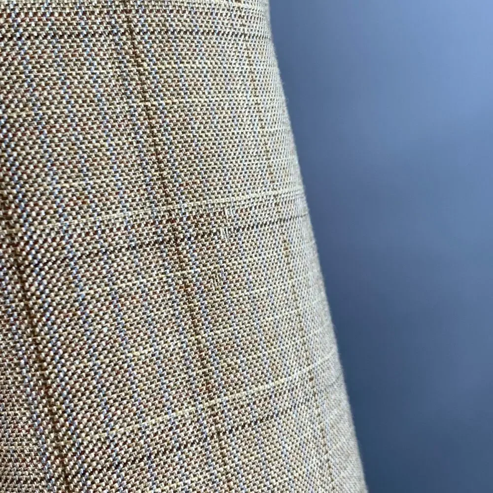 PAL ZILERI Size 38 Regular Beige Grey Brown Window Pane Sport Coat